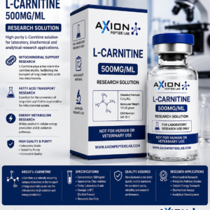 L-Carnitine 500mg/ml Research Solution, L carnitine 500mg ml, levocarnitine research solution, carnitine research solution, liquid L carnitine research, concentrated carnitine solution, L carnitine laboratory material, levocarnitine laboratory material, carnitine analytical material, L carnitine scientific material, L carnitine R&D material, L carnitine research compound, levocarnitine research compound, carnitine laboratory compound, L carnitine biochemical material, L carnitine molecular research, levocarnitine molecular research, carnitine biochemical research, carnitine analytical research, carnitine cellular research, carnitine metabolic research, L carnitine chemistry, levocarnitine chemistry, carnitine molecular structure, L carnitine molecular formula, L carnitine molecular weight, L carnitine CAS number, L carnitine stereochemistry, R carnitine research, carnitine R enantiomer, carnitine enantiomer research, L carnitine versus D carnitine, L carnitine versus DL carnitine, carnitine stereoisomer research, carnitine analytical chemistry, carnitine molecular analysis, carnitine biochemical analysis, carnitine chromatography, L carnitine chromatography, carnitine mass spectrometry, carnitine LCMS research, carnitine identity analysis, carnitine purity analysis, carnitine concentration analysis, carnitine assay research, L carnitine assay, carnitine reference material, analytical carnitine standard, carnitine research standard, L carnitine supplier, levocarnitine research supplier, carnitine laboratory supplier, L carnitine scientific supplier, carnitine research sourcing, L carnitine laboratory sourcing, carnitine research procurement, concentrated carnitine supplier, mitochondrial carnitine research, mitochondrial carnitine shuttle, carnitine shuttle research, carnitine shuttle pathway, carnitine transport research, mitochondrial transport research, fatty acid carnitine shuttle, long chain fatty acid transport, mitochondrial fatty acid transport, fatty acid oxidation research, long chain fatty acid oxidation, mitochondrial beta oxidation, beta oxidation research compound, carnitine beta oxidation research, mitochondrial lipid metabolism, lipid metabolism research compound, fatty acid metabolism research, cellular lipid metabolism, mitochondrial metabolic research, cellular metabolism research, cellular bioenergetics research, mitochondrial bioenergetics, energy metabolism research, metabolic pathway research, carnitine metabolic pathway, carnitine metabolism studies, carnitine homeostasis research, carnitine pool research, free carnitine research, acylcarnitine research, acyl carnitine analysis, acylcarnitine profiling, acylcarnitine metabolism, long chain acylcarnitine, short chain acylcarnitine, carnitine acylation research, carnitine acyl group transport, acyl CoA transport research, long chain acyl CoA research, mitochondrial acyl CoA transport, CPT1 research, CPT1 pathway research, carnitine palmitoyltransferase 1, CPT1 carnitine research, CPT2 research, CPT2 pathway research, carnitine palmitoyltransferase 2, CPT2 carnitine research, CACT research, carnitine acylcarnitine translocase, SLC25A20 research, mitochondrial translocase research, carnitine transporter research, OCTN2 research, SLC22A5 research, carnitine transport protein, mitochondrial membrane transport research, mitochondrial matrix research, mitochondrial metabolism compound, metabolic biochemistry research, lipid biochemistry research, mitochondrial biochemistry, cellular metabolic pathways, fatty acid biochemistry, fatty acid transport assay, mitochondrial transport assay, carnitine shuttle assay, CPT enzyme research, CPT enzyme assay, acylcarnitine assay, metabolomics carnitine, carnitine metabolomics, lipidomics carnitine, mitochondrial metabolomics, metabolic profiling carnitine, carnitine biomarker research, carnitine pathway analysis, acylcarnitine pathway analysis, carnitine molecular biology, carnitine cell biology, laboratory carnitine studies, scientific carnitine studies, experimental carnitine research, preclinical carnitine research, biochemical carnitine studies, molecular carnitine studies, analytical carnitine studies, controlled laboratory compound, biochemical research material, metabolic research material, mitochondrial research material, analytical research compound, laboratory metabolic compound, cellular research material, research biochemistry compound, laboratory analytical material, research solution supplier, laboratory research solution, concentrated research solution, metabolic research solution, mitochondrial research solution, biochemical research solution, analytical research solution, L carnitine formulation research, carnitine solution analysis, carnitine solution characterisation, carnitine stability research, carnitine degradation research, carnitine compatibility research, L carnitine batch analysis