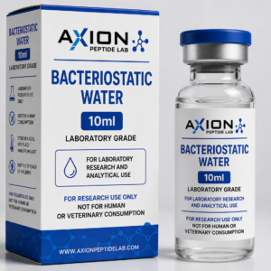 Bacteriostatic Water 10ml Laboratory Grade bottle and box from Axion Peptide Lab, Bacteriostatic Water 10ml Laboratory Grade | Axion Peptide Lab