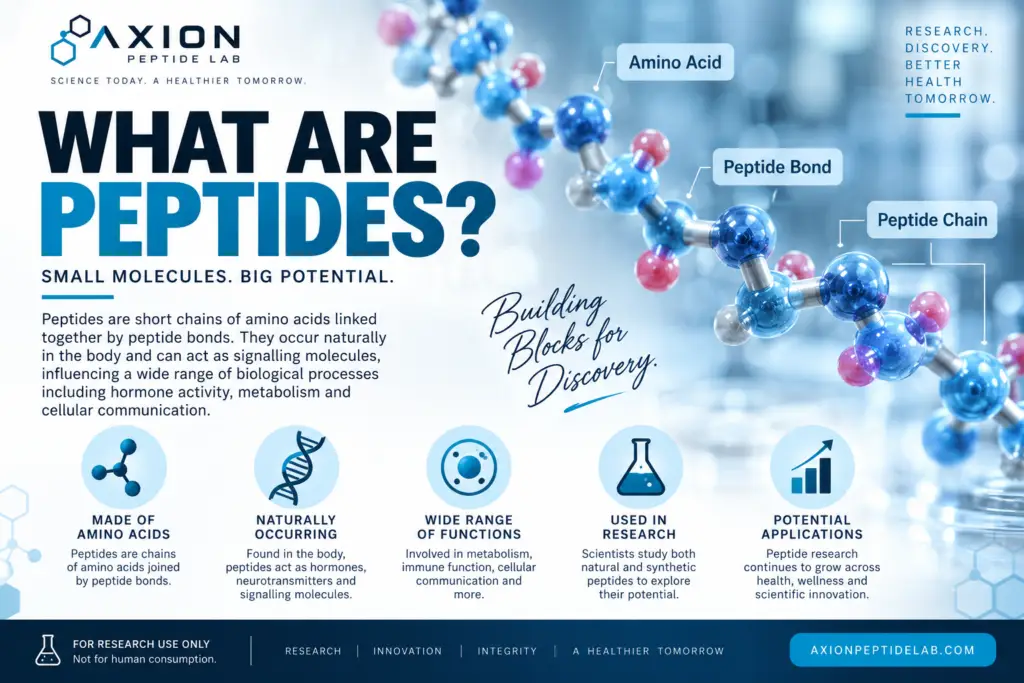 peptides for weight loss,what are peptides, peptides, peptide research, research peptides, peptide science, peptide hormones, peptide biology, peptide structure, amino acid chains, peptide bonds, how peptides work, peptides explained, peptide molecules, natural peptides, synthetic peptides, peptides vs proteins, amino acids vs peptides, peptide signalling, cell signalling peptides, peptide receptors, peptide receptor signalling, biological peptides, peptide function, peptide metabolism, metabolic peptides, peptide pathways, peptide chemistry, peptide synthesis, laboratory peptides, scientific peptide research, high purity research peptides, research grade peptides, peptides for laboratory research, peptide compounds, peptide analysis, peptide purity, peptide testing, peptide certificate of analysis, peptide COA, HPLC peptide testing, mass spectrometry peptides, peptide identity testing, peptide stability, lyophilized peptides, lyophilised peptides, peptide storage, peptide quality control, peptide batch testing, peptide traceability, peptide analytical documentation, GLP-1 peptides, GIP peptides, GLP-1 research, GIP research, metabolic peptide pathways, incretin hormones, gut brain axis peptides, peptides and metabolism, peptides and weight regulation, peptides for weight loss research, semaglutide research, tirzepatide research, retatrutide research, GLP-1 receptor agonist research, dual agonist research, triple agonist research, GIP GLP-1 research, GIP GLP-1 glucagon research, peptide clinical research, peptide safety research, peptide innovation, peptide discovery, peptide biotechnology, peptide therapeutics research, bioactive peptides, signalling molecules, hormonal peptides, peptide drug discovery, peptide development, peptide applications, peptide laboratory, peptide research laboratory, peptide supplier, research peptide supplier, buy research peptides, buy research peptides online, research peptides USA, research peptides UK, research peptides Canada, laboratory research peptides, peptide catalogue, peptide research compounds, peptide molecular biology, peptide pharmacology, peptide biochemistry, peptide receptor binding, peptide structure activity relationship, peptide analytical testing, peptide research guide, Axion Peptide Lab
