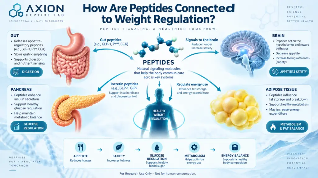 peptides for weight loss,what are peptides, peptides, peptide research, research peptides, peptide science, peptide hormones, peptide biology, peptide structure, amino acid chains, peptide bonds, how peptides work, peptides explained, peptide molecules, natural peptides, synthetic peptides, peptides vs proteins, amino acids vs peptides, peptide signalling, cell signalling peptides, peptide receptors, peptide receptor signalling, biological peptides, peptide function, peptide metabolism, metabolic peptides, peptide pathways, peptide chemistry, peptide synthesis, laboratory peptides, scientific peptide research, high purity research peptides, research grade peptides, peptides for laboratory research, peptide compounds, peptide analysis, peptide purity, peptide testing, peptide certificate of analysis, peptide COA, HPLC peptide testing, mass spectrometry peptides, peptide identity testing, peptide stability, lyophilized peptides, lyophilised peptides, peptide storage, peptide quality control, peptide batch testing, peptide traceability, peptide analytical documentation, GLP-1 peptides, GIP peptides, GLP-1 research, GIP research, metabolic peptide pathways, incretin hormones, gut brain axis peptides, peptides and metabolism, peptides and weight regulation, peptides for weight loss research, semaglutide research, tirzepatide research, retatrutide research, GLP-1 receptor agonist research, dual agonist research, triple agonist research, GIP GLP-1 research, GIP GLP-1 glucagon research, peptide clinical research, peptide safety research, peptide innovation, peptide discovery, peptide biotechnology, peptide therapeutics research, bioactive peptides, signalling molecules, hormonal peptides, peptide drug discovery, peptide development, peptide applications, peptide laboratory, peptide research laboratory, peptide supplier, research peptide supplier, buy research peptides, buy research peptides online, research peptides USA, research peptides UK, research peptides Canada, laboratory research peptides, peptide catalogue, peptide research compounds, peptide molecular biology, peptide pharmacology, peptide biochemistry, peptide receptor binding, peptide structure activity relationship, peptide analytical testing, peptide research guide, Axion Peptide Lab