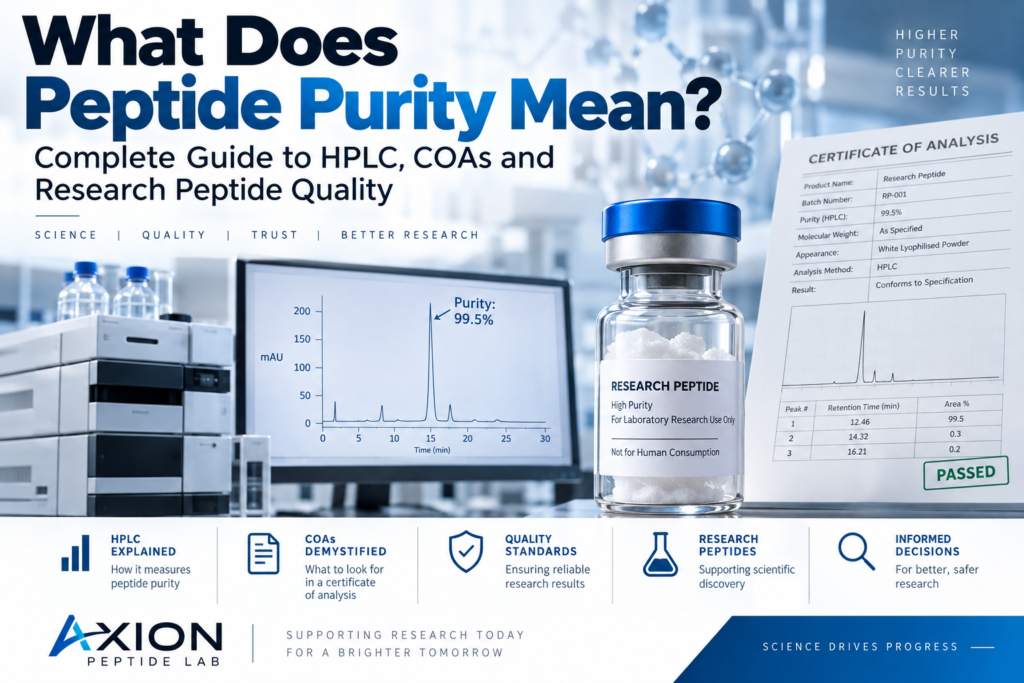 what does peptide purity mean