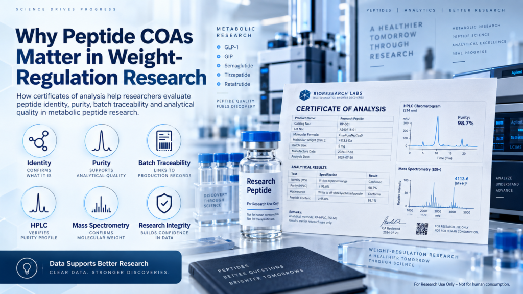 How to Read a Peptide COA – HPLC, Purity & Mass Spectrometry Guide